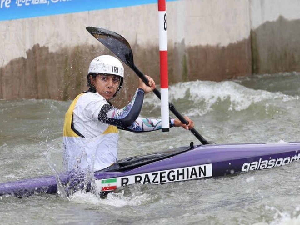 دختر قایقران ایران به مرحله دوم بازی‌های آسیایی رفت
