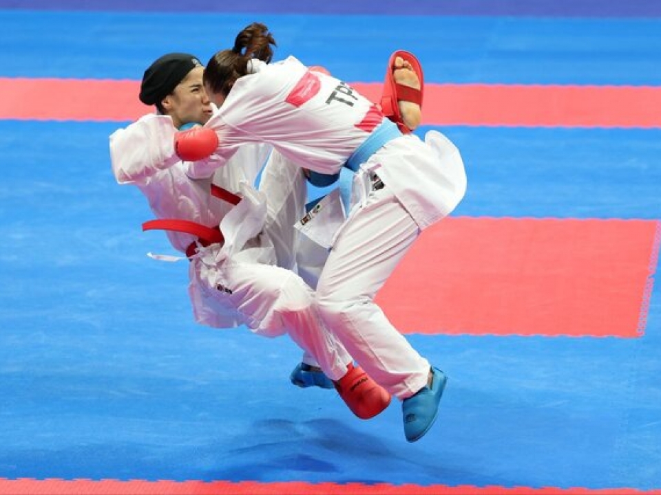 فاطمه سعادتی به مدال برنز کاراته بازی‌های آسیایی رسید